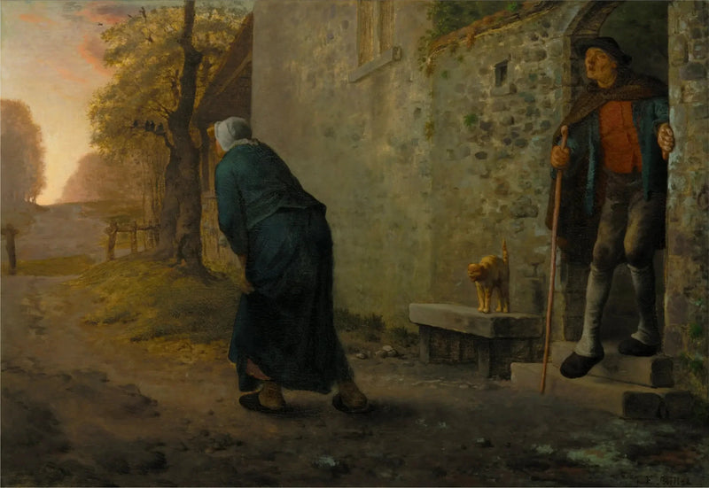 Väntan - Jean-François Millet