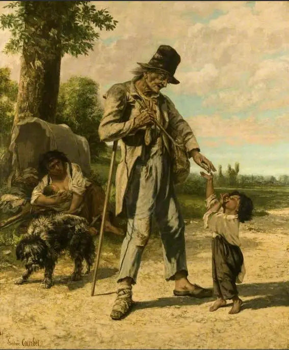 Böner av en tiggare i Ornans - Gustave Courbet