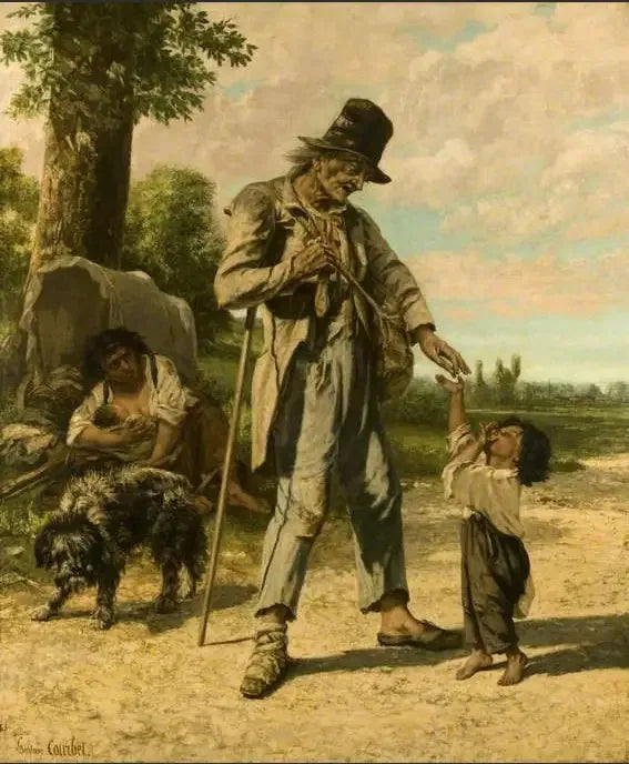 Böner av en tiggare i Ornans - Gustave Courbet