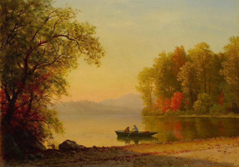 Hösten vid sjön - Albert Bierstadt