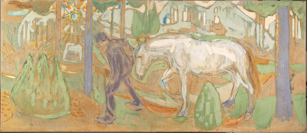 L'Éclaireur - Edvard Munch image 1 tableau peint à l’huile sur toile