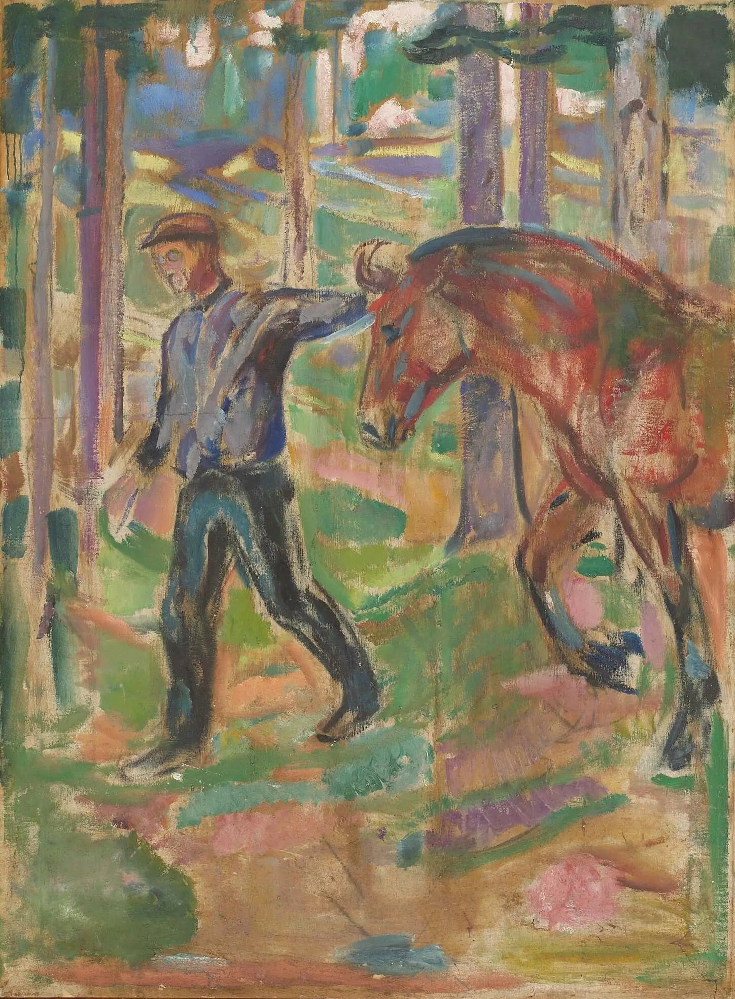 L'Éclaireur - Edvard Munch image 1 reproduction artisanale de tableau