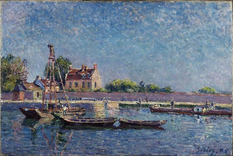Slussen i Saint-Mammès - Alfred Sisley