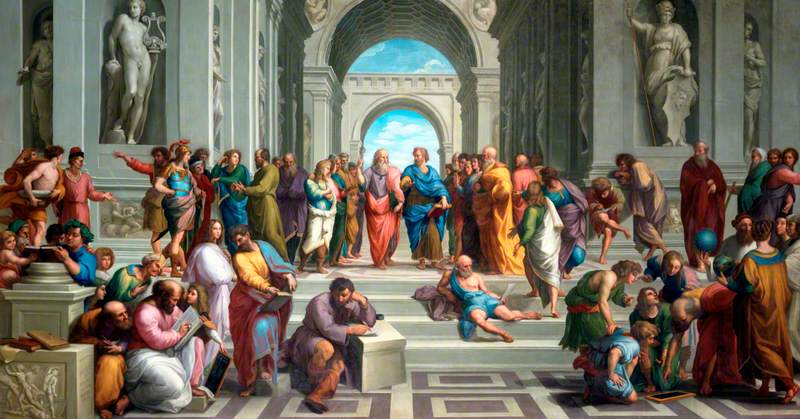 Skolan i Aten (efter Raphael) - Anton Raphael Mengs
