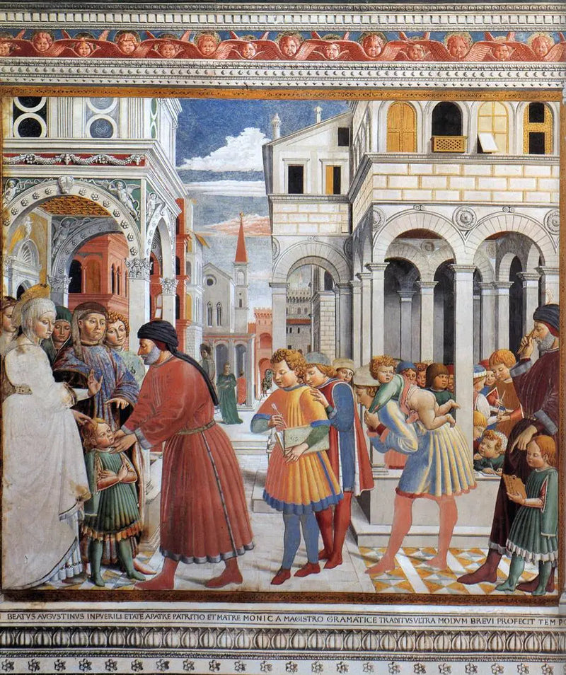 Tagaste-skolan - Benozzo Gozzoli