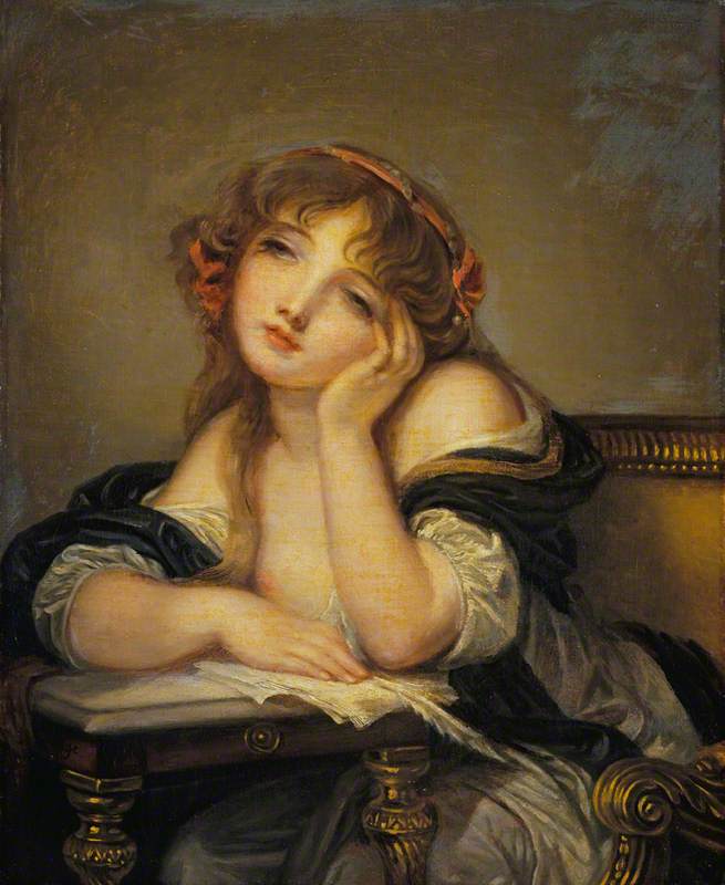 Författaren till brevet - Jean-Baptiste Greuze