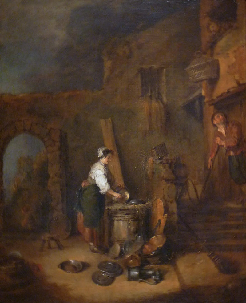 L'Écureuse de cuivres - Antoine Watteau