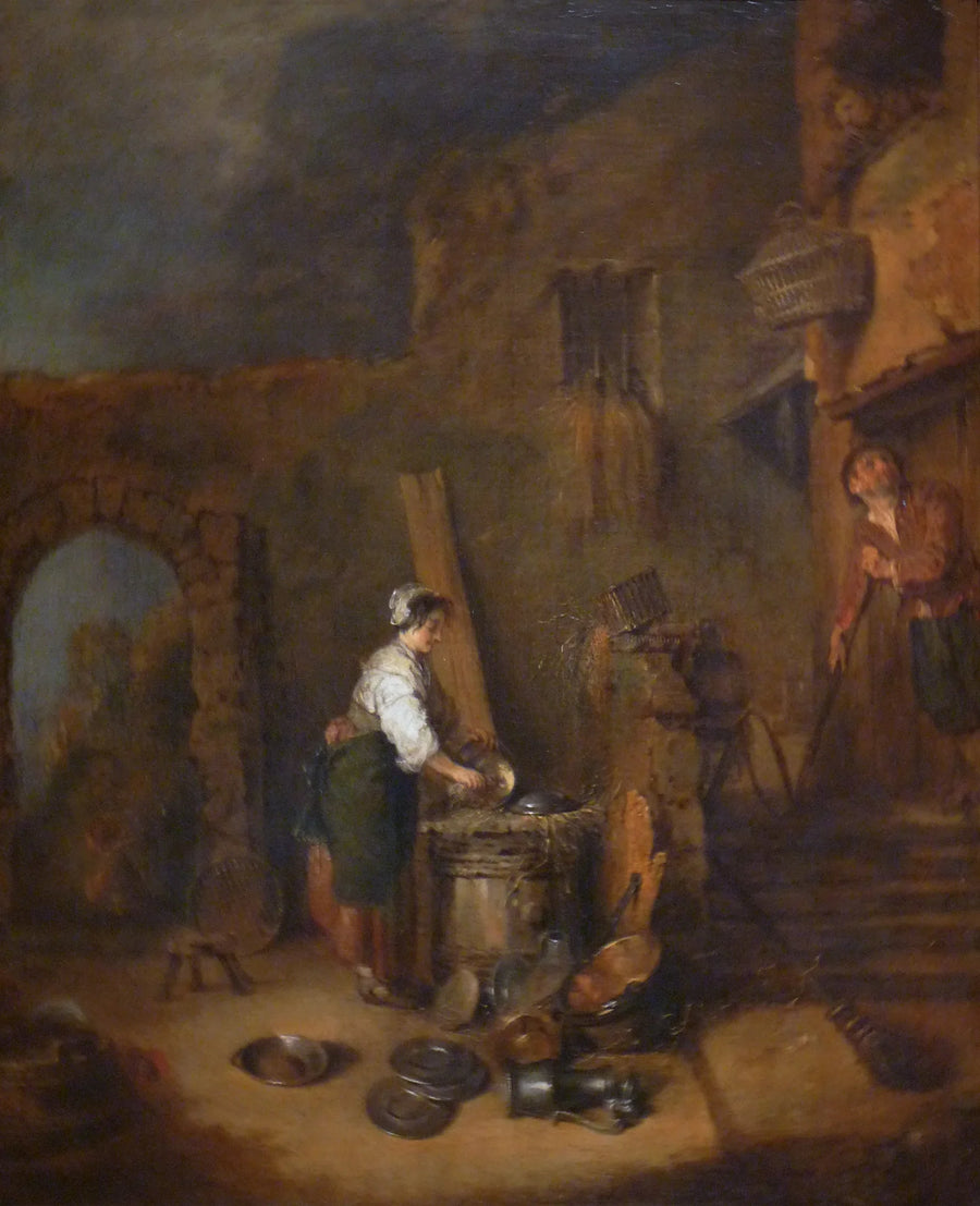 L'Écureuse de cuivres - Antoine Watteau
