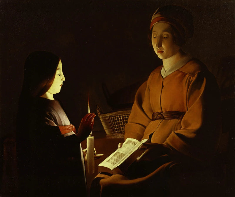 Madonnans utbildning - Georges de La Tour