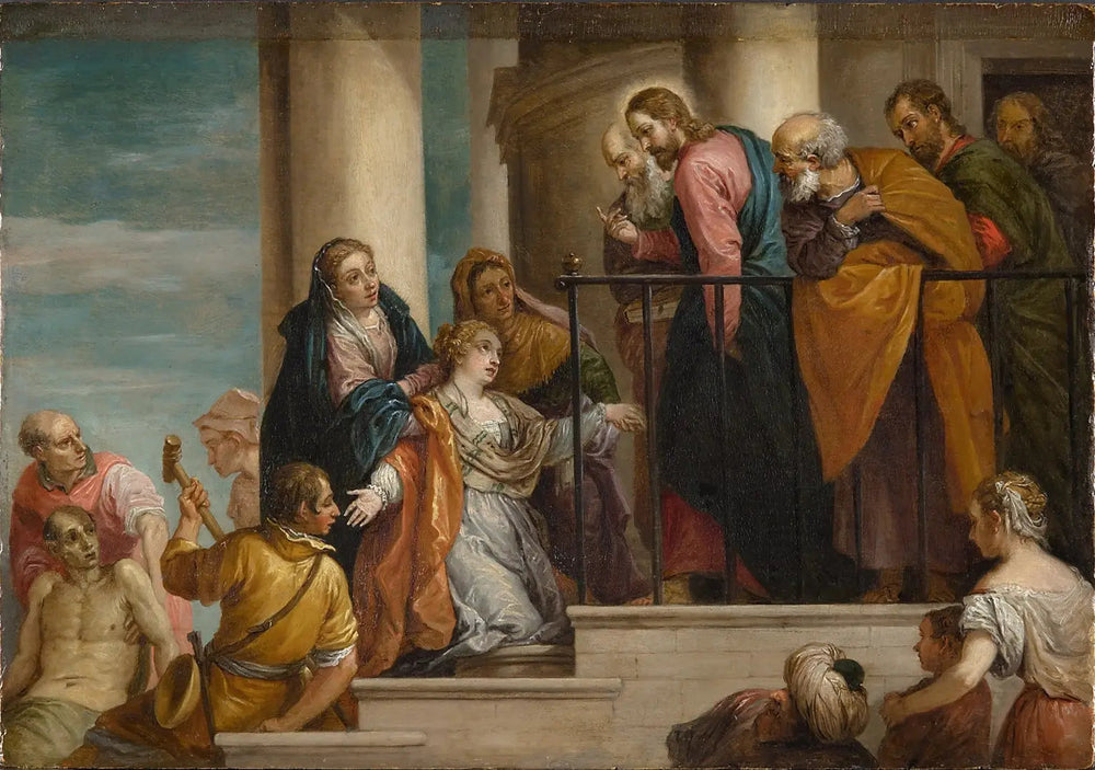 L'éducation du jeune homme de Naïn - David Teniers le Jeune image 1 copie de tableau peinte à la main