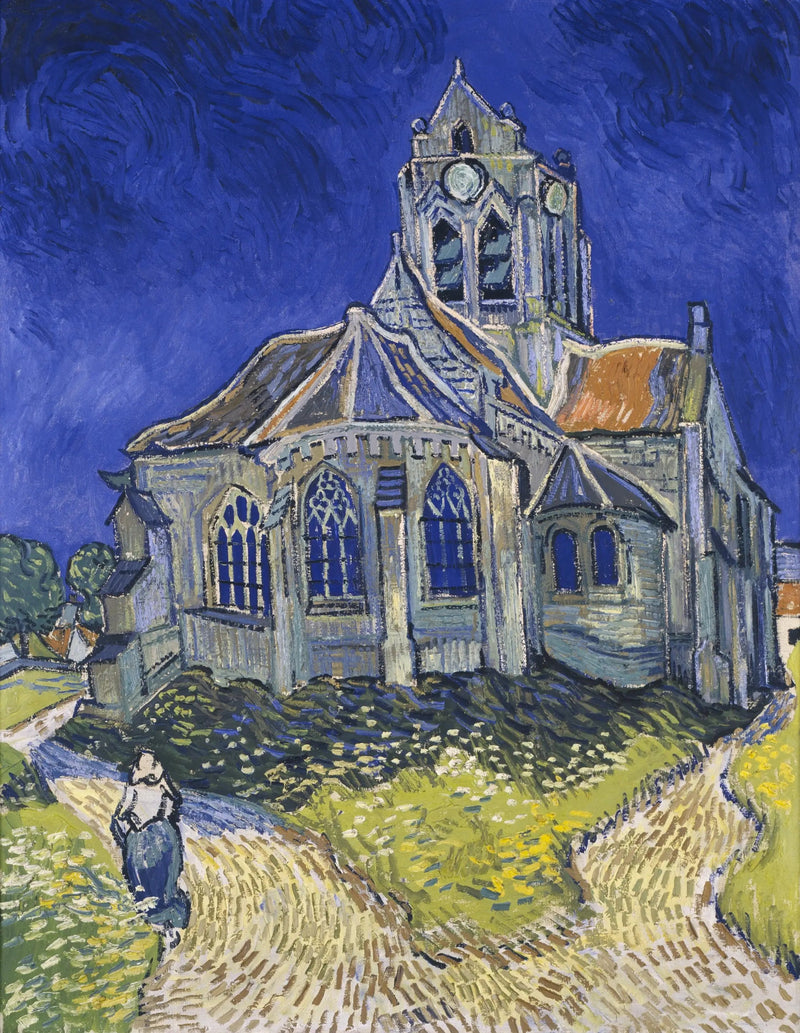 Kyrkan i Auvers-sur-Oise - Vincent van Gogh