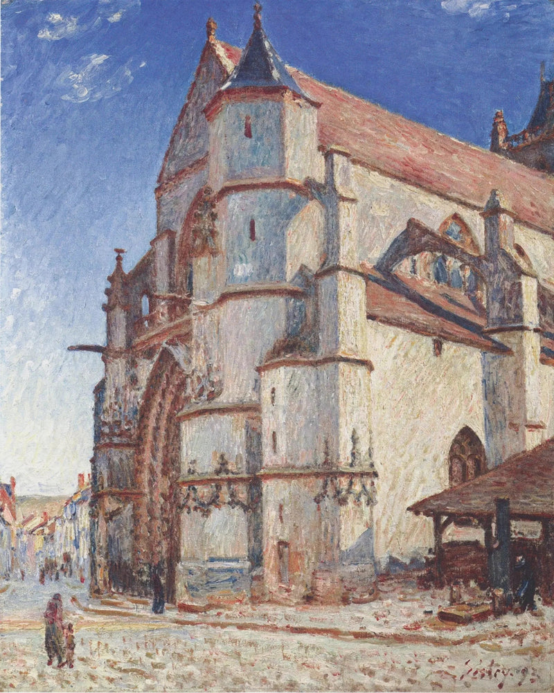 Morgonsolen över Moret - Alfred Sisley