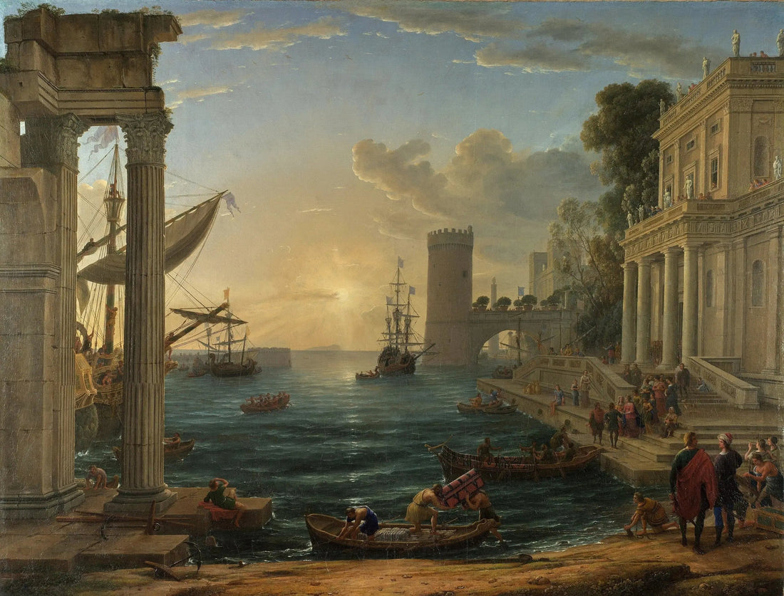 Kungaföretag av drottningen av Saba - Claude Lorrain