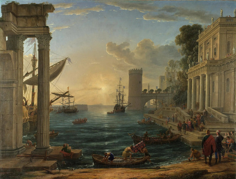 Kungaföretag av drottningen av Saba - Claude Lorrain