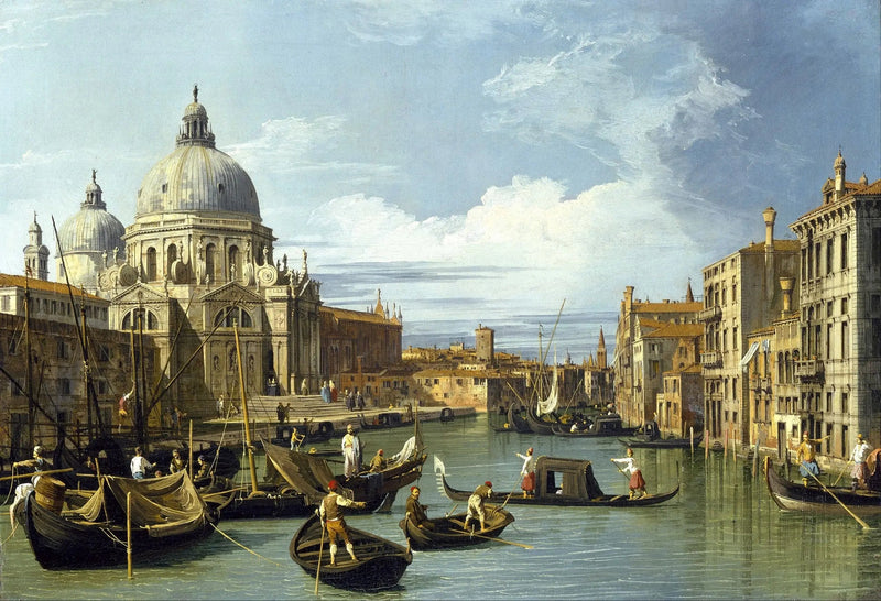 Den stora kanalens mynning, Venedig - Canaletto