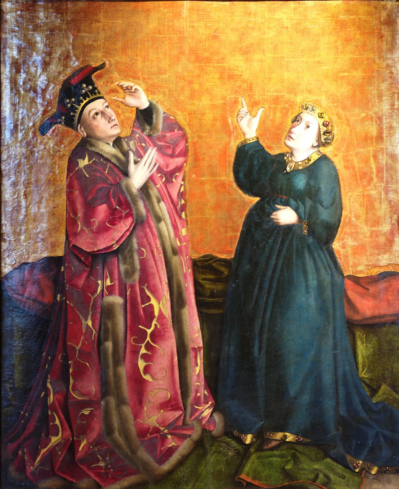 Kejsar Augustus och Sibyllan från Tibur - Konrad Witz