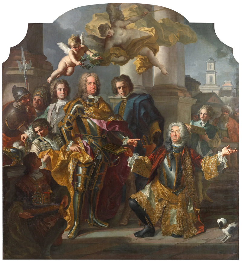 Kejsare Charles VI och Gundacker, greve Althann - Francesco Solimena