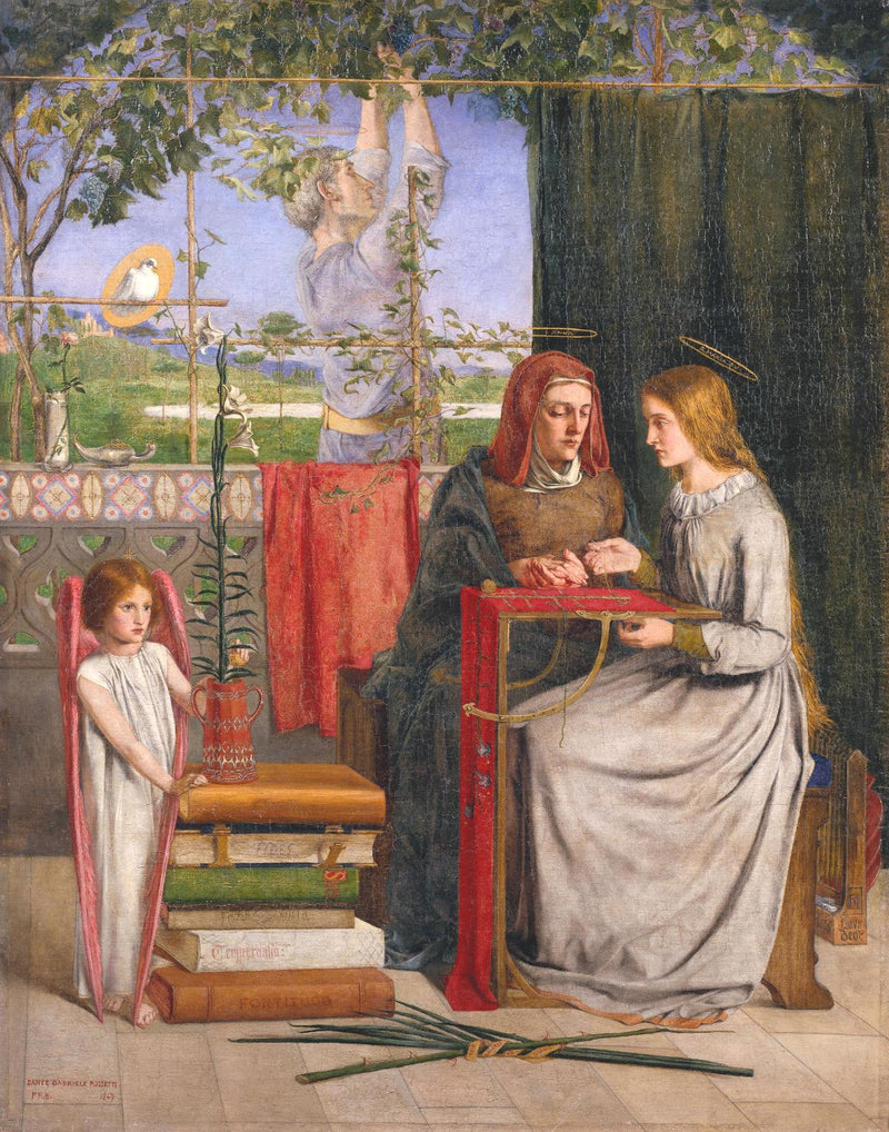 Virgins barndom - Dante Gabriel Rossetti