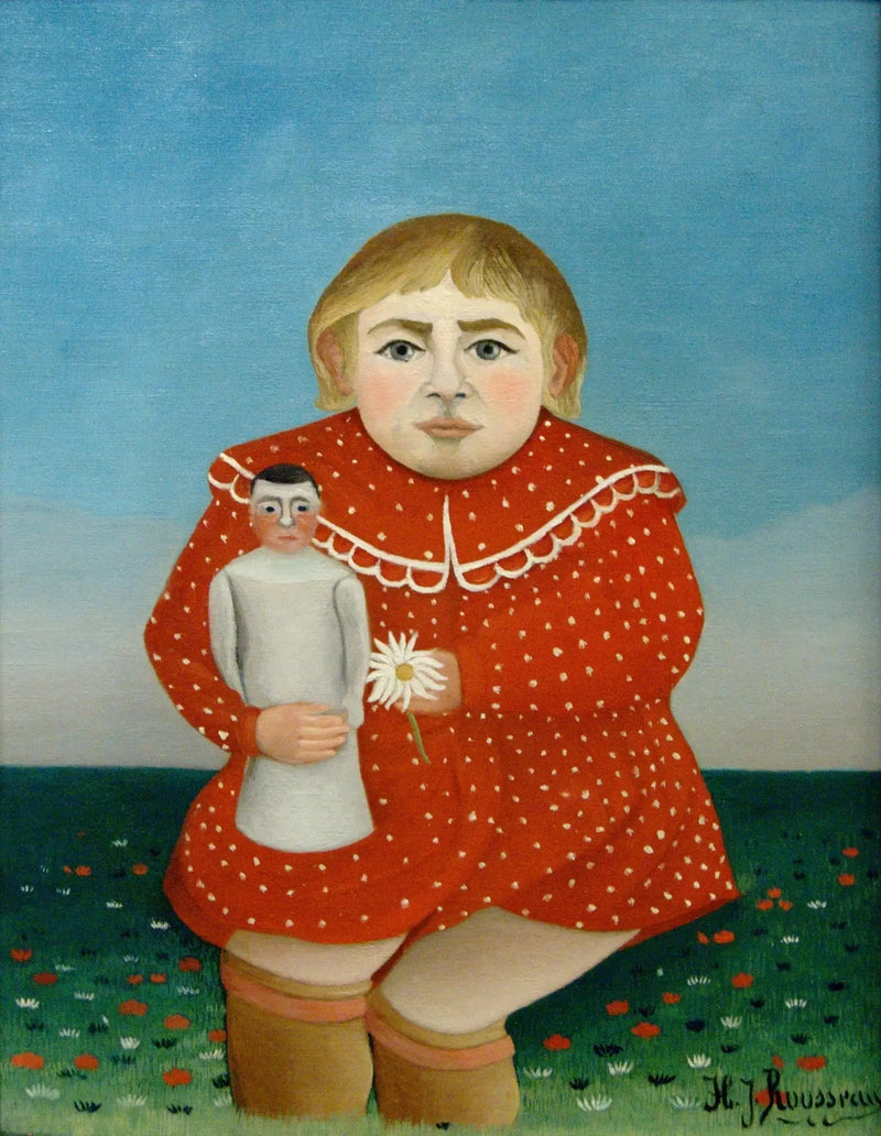 Barnet med dockan - Henri Rousseau