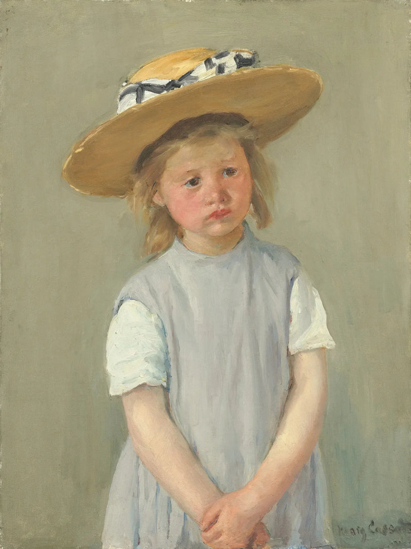Barnet med halmhatt - Mary Cassatt