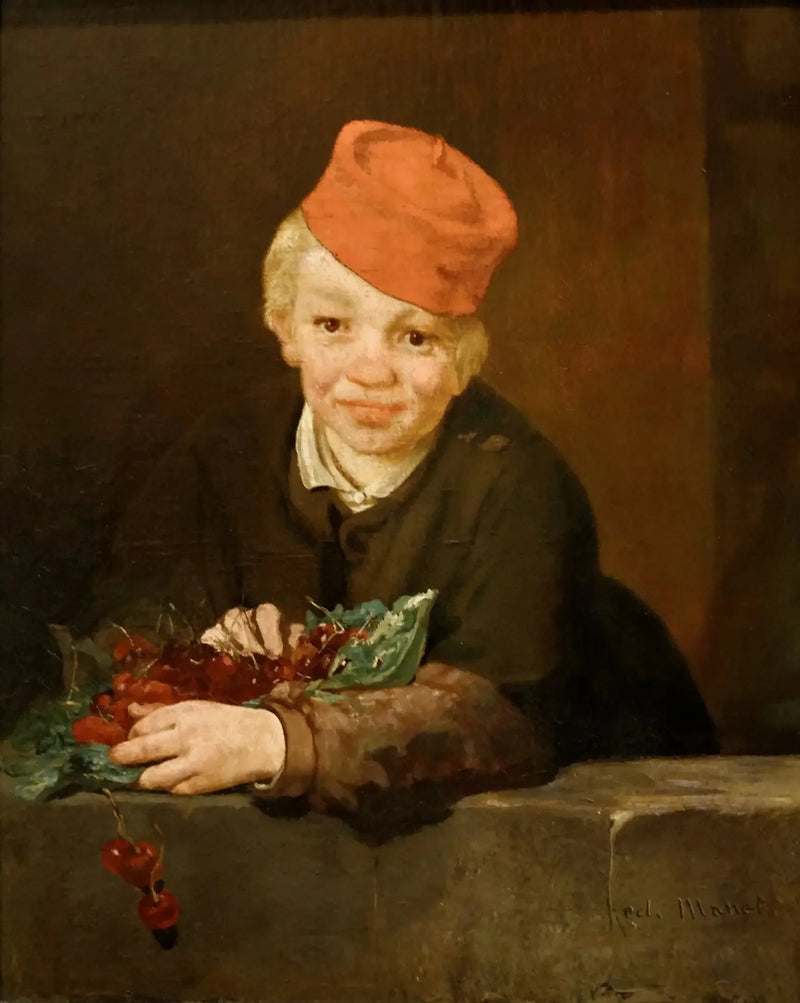 Barnet med körsbär - Édouard Manet