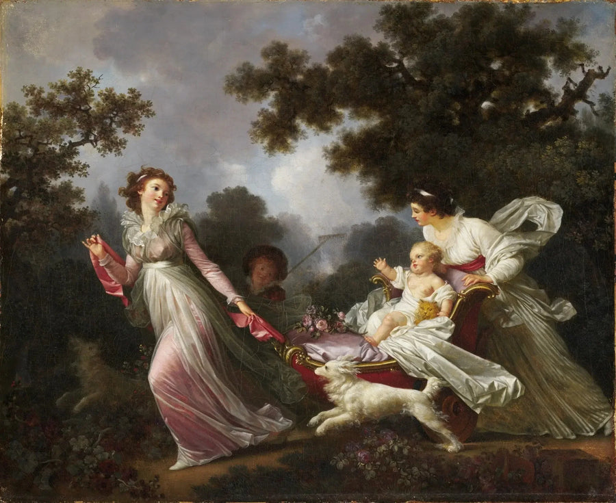 Det älskade barnet - Jean-Honoré Fragonard