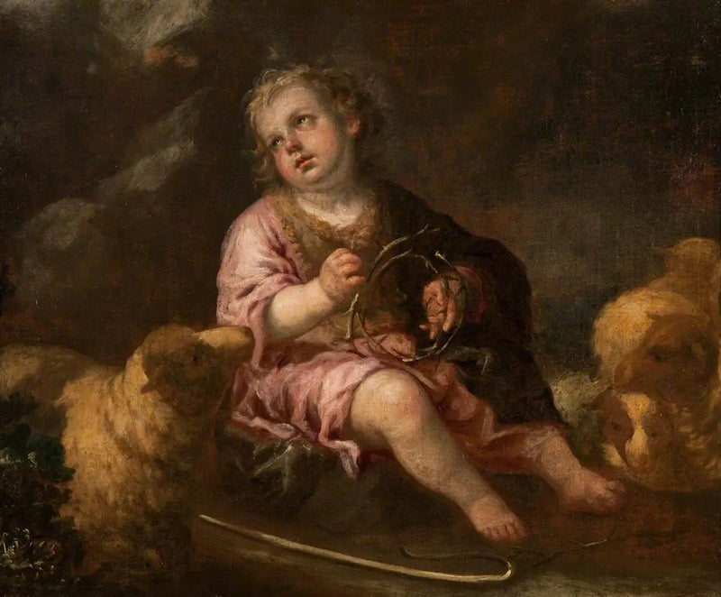 Jesusbarnet som den gode herden - Bartolomé Esteban Murillo