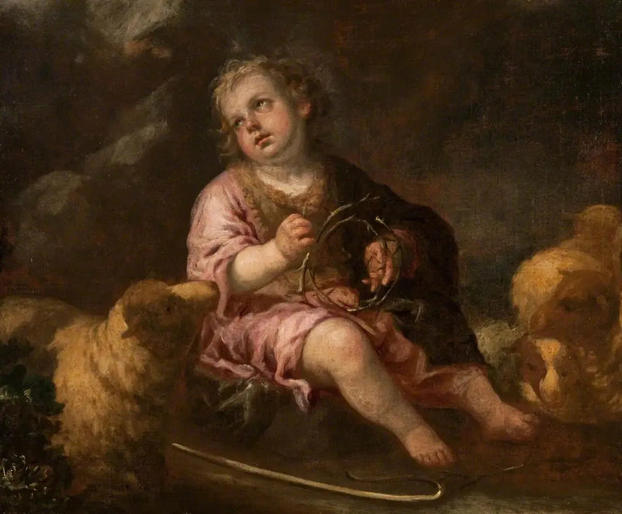 Jesusbarnet som den gode herden - Bartolomé Esteban Murillo