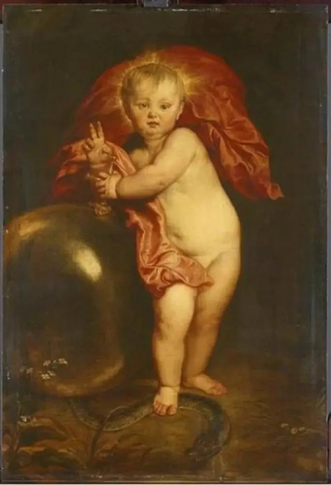 Barnet Jesus som Frälsare - Antoine van Dyck