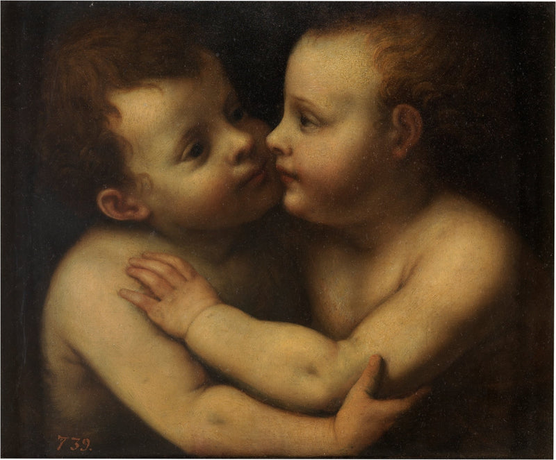 Barn Jesus och Johannes Döparen - Bernardino Luini