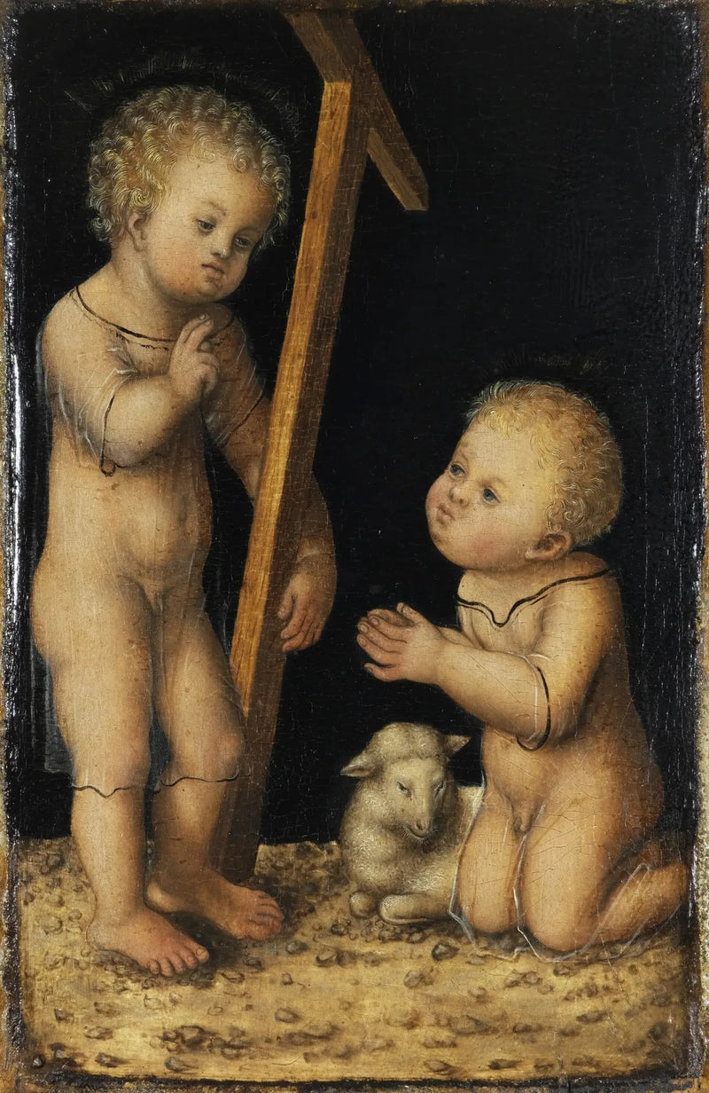 Barnet Jesus och helige Johannes - Lucas Cranach den äldre