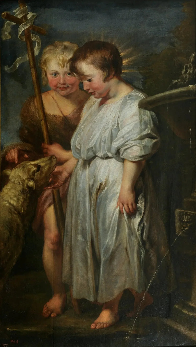 Barnet Jesus, Sankt Johannes och Lamm - Antoine van Dyck