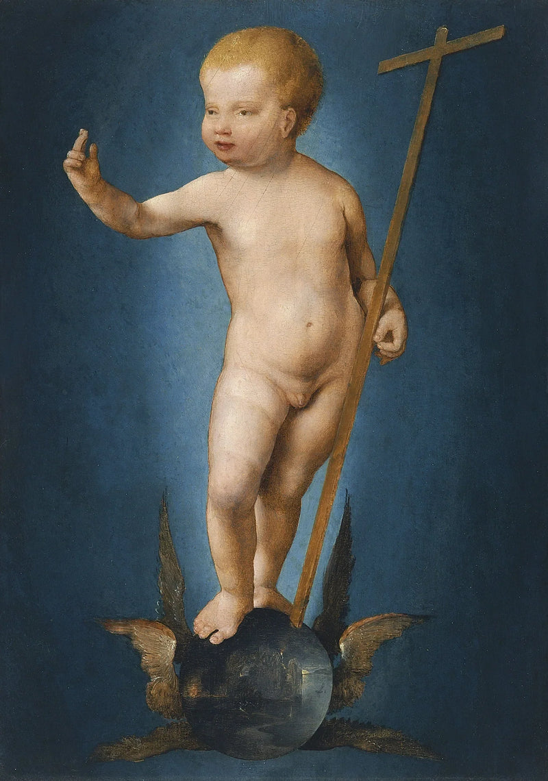 Barn Jesus på jordgloben - Joos van Cleve