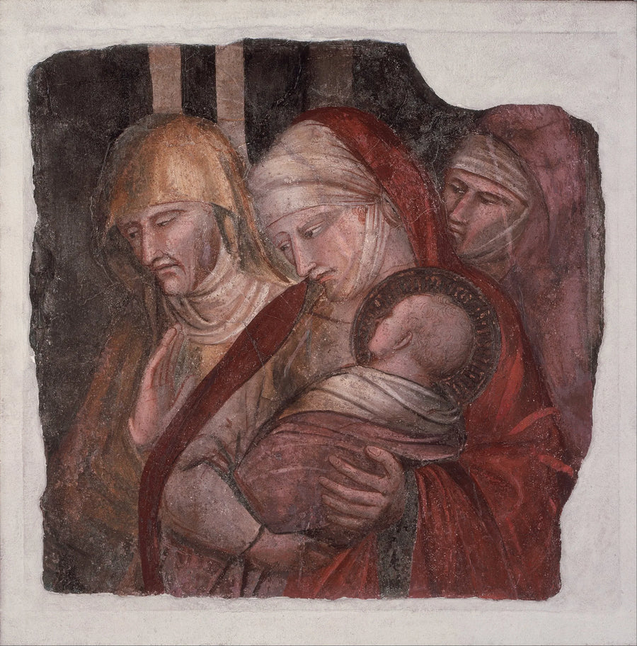 Den helige Johannes Döparen som presenteras för Zacharias - Spinello Aretino