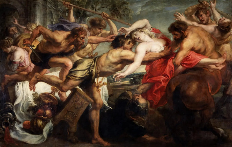 Hippodamias bortförande - Peter Paul Rubens