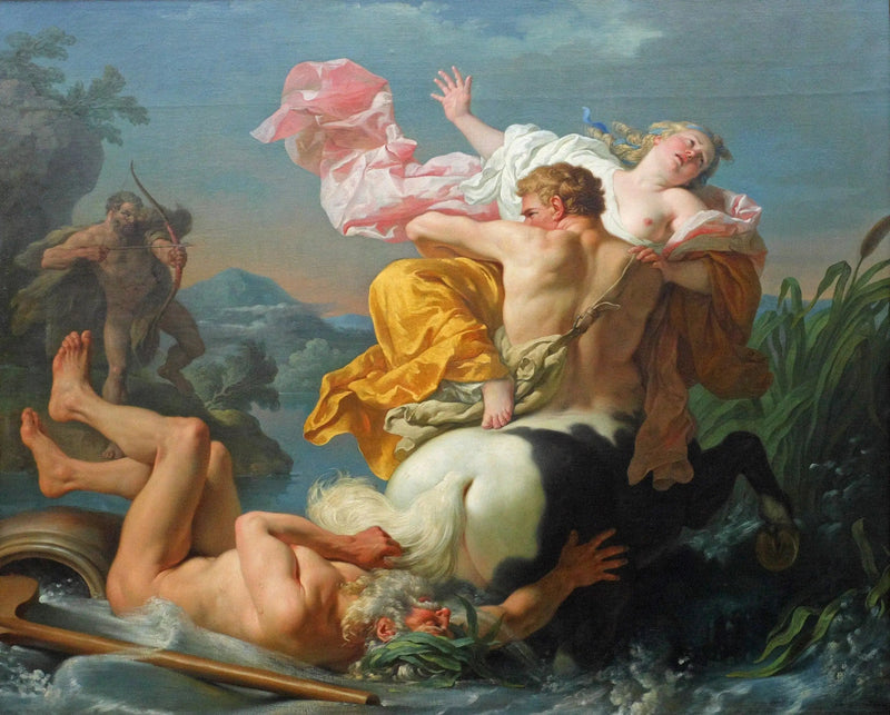 Déjanire's bortförande av centauren Nessus - Louis Jean François Lagrenée