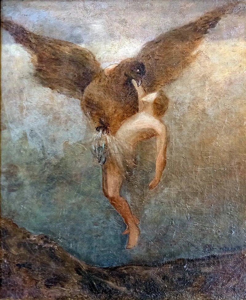 Ganymedes hämtning - Odilon Redon