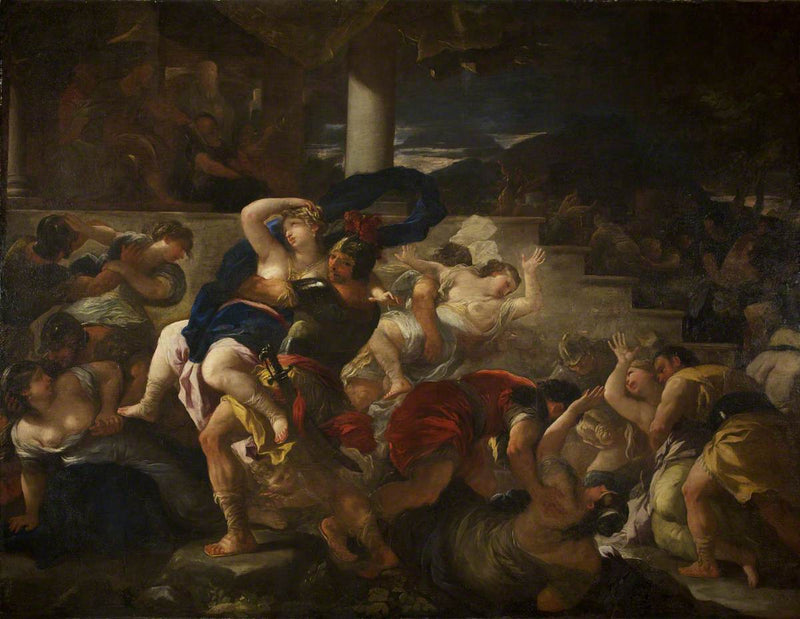 Sabinerna hämtning - Luca Giordano