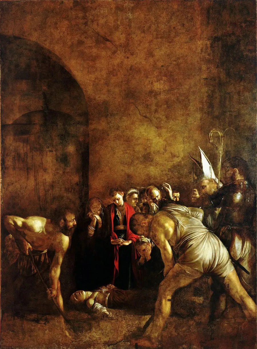 Begravningen av heliga Lucia - Caravaggio