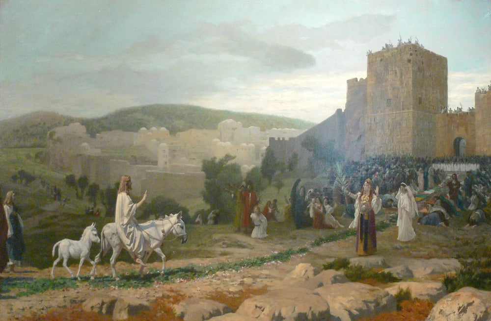 Reproduction du tableau « L'Entrée du Christ à Jérusalem - Jean-Léon Gérôme » par Alpha Reproduction en peinture à l’huile