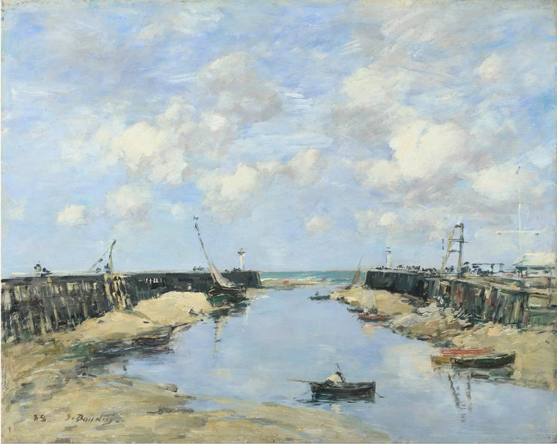 Inloppet till hamnen i Trouville - Eugène Boudin