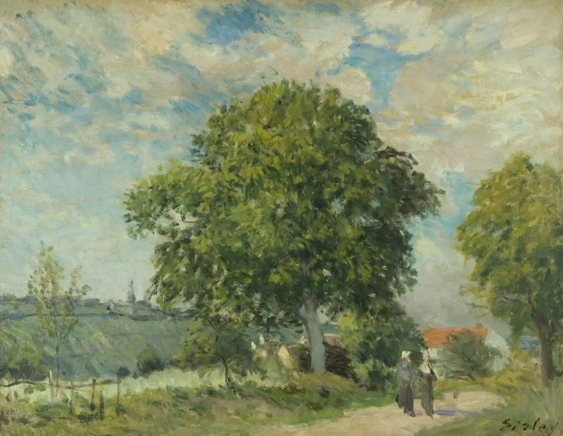 Bygatan - Alfred Sisley