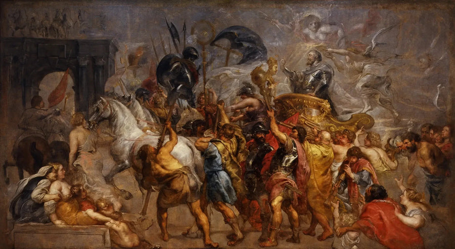 Henrik IV:s triumferande intåg i Paris - Peter Paul Rubens