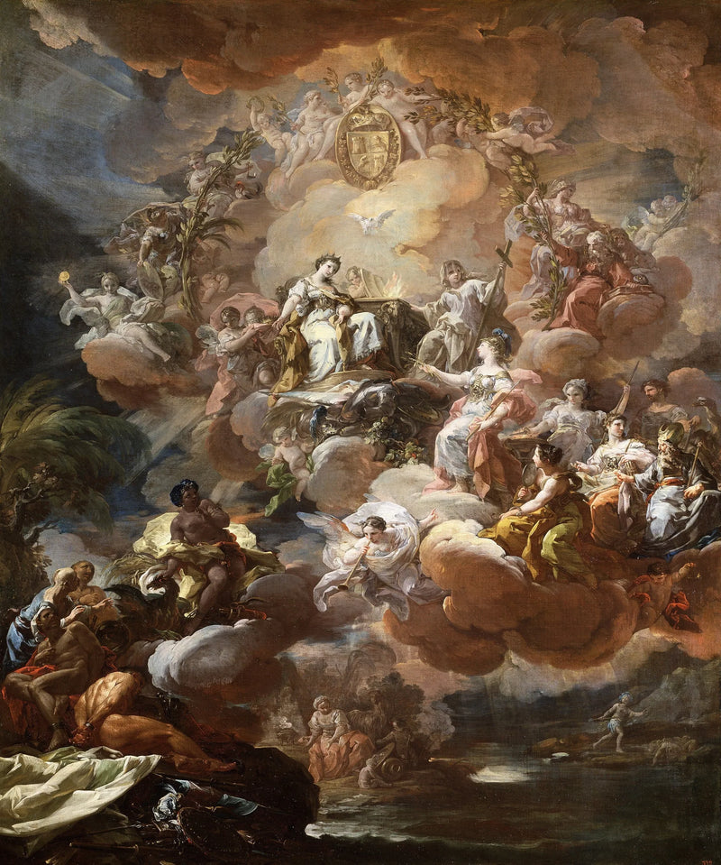 Spanien hyllar religionen och kyrkan - Corrado Giaquinto