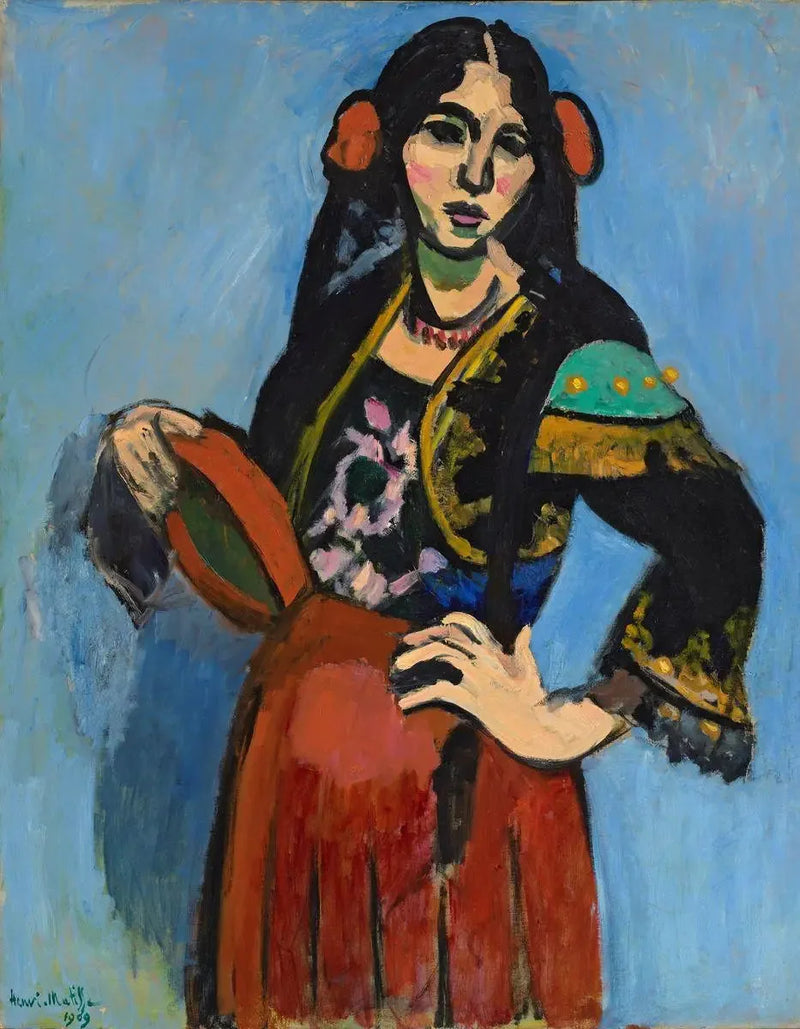 Den spanska kvinnan med tamburin - Henri Matisse