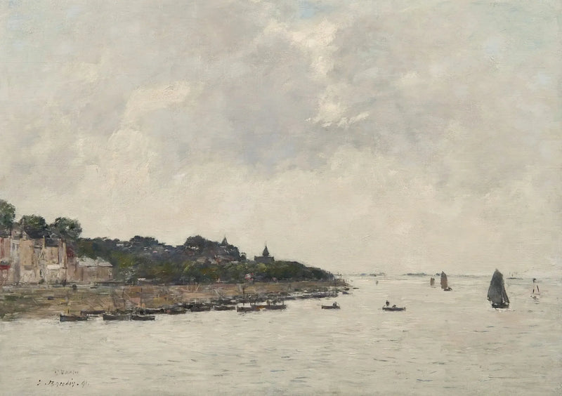 Estuaret av Somme i Saint-Valéry-sur-Somme - Eugène Boudin