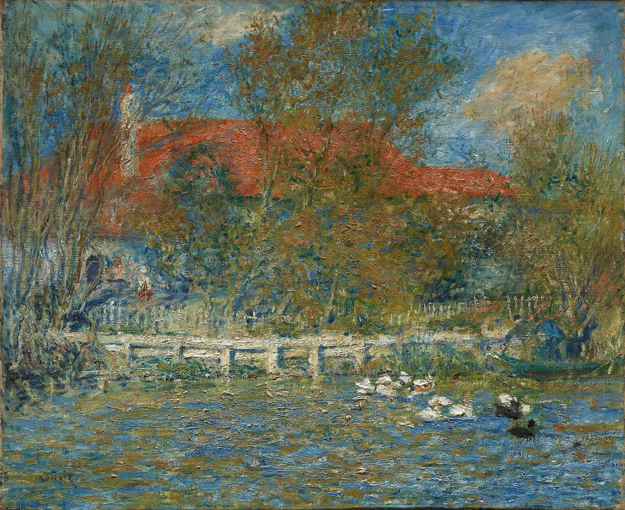 Dammen med ankor - Pierre-Auguste Renoir