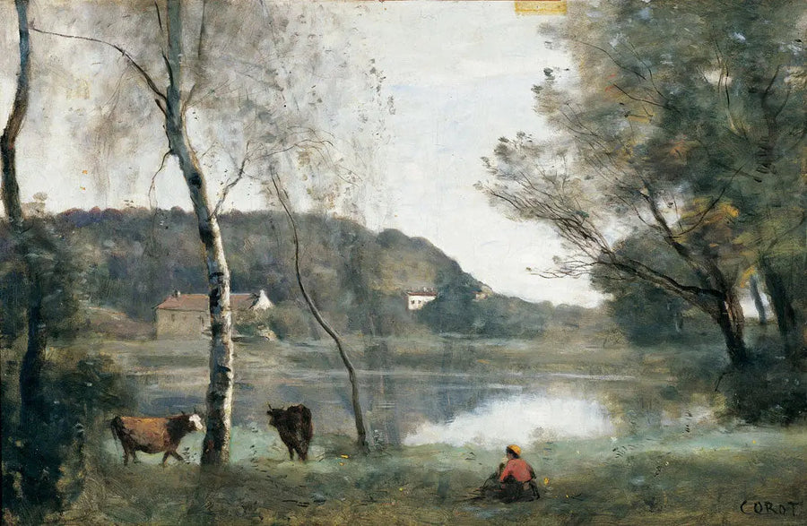 Avrays stadssjö - Jean-Baptiste Camille Corot