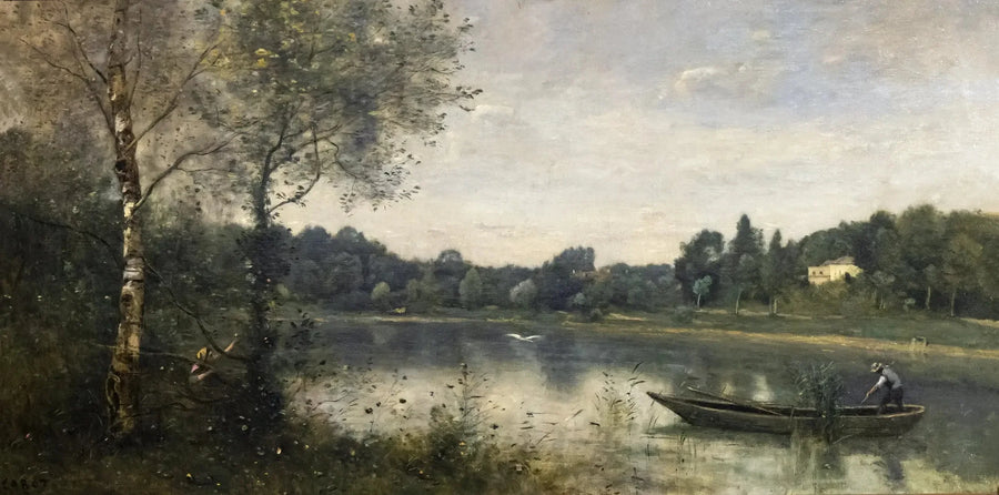 Villesjön i Ville d'Avray - Jean-Baptiste Camille Corot