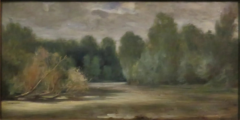 Dammen, nära Louroux - Eugène Delacroix